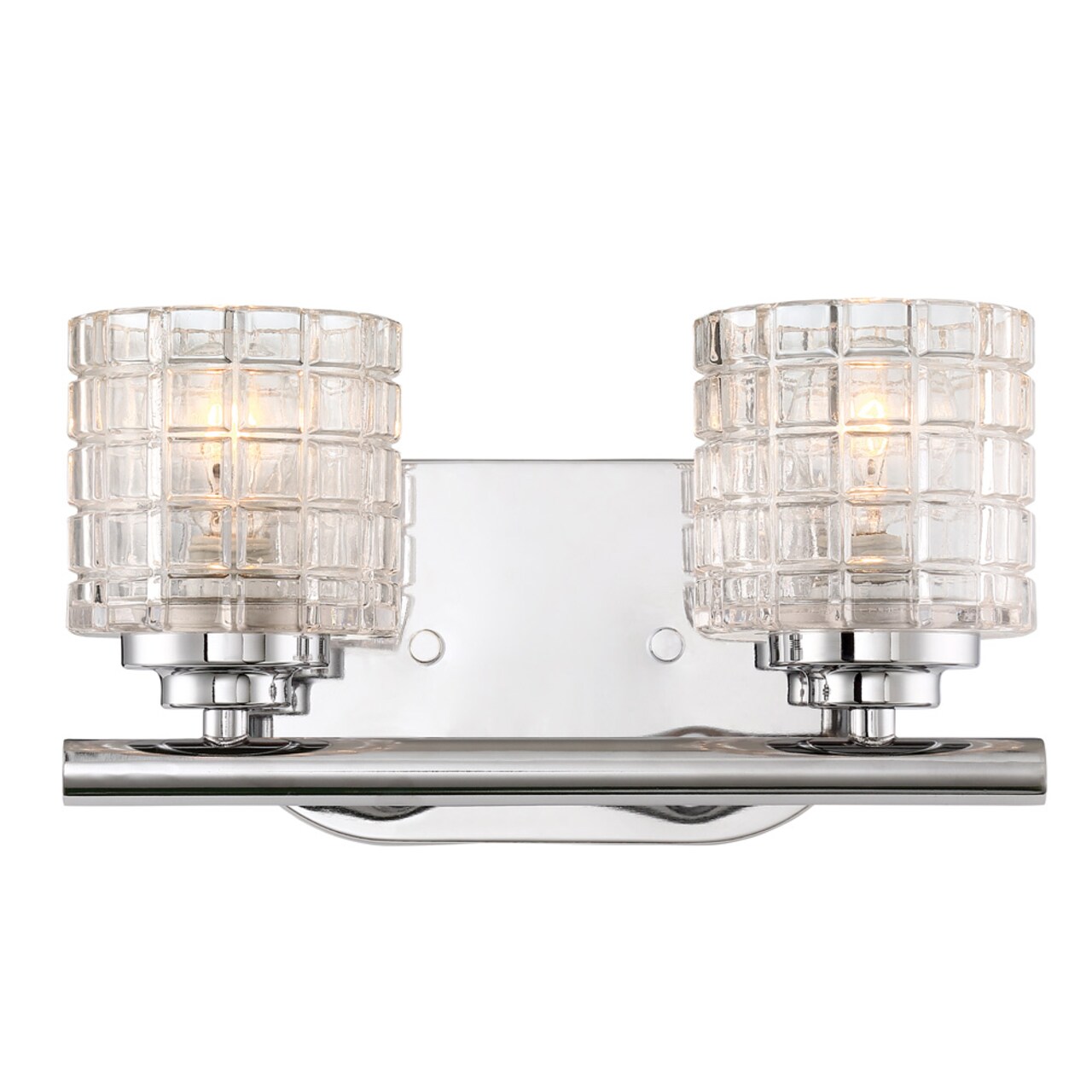 Votive 2-Light Wall Mounted Vanity &#x26; Wall Light Fixture in Polished Nickel Finish